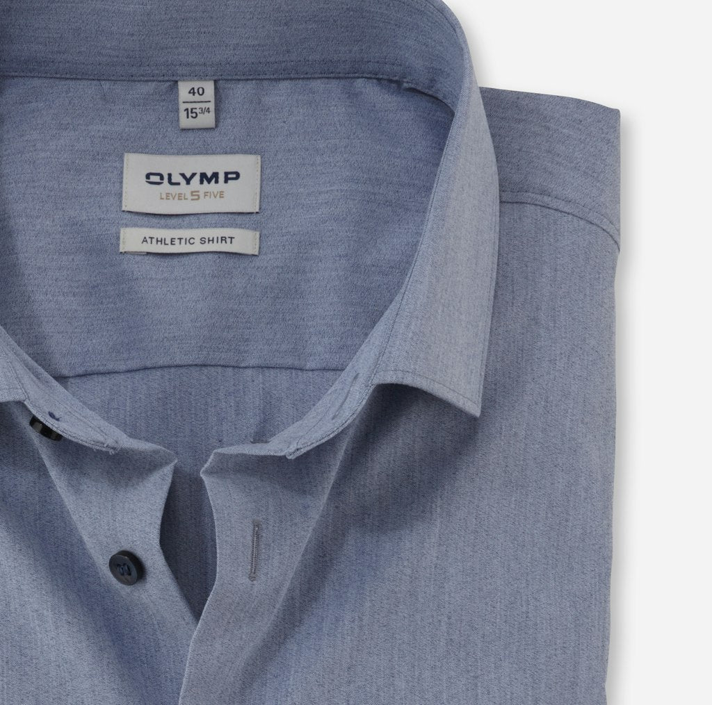Olymp Herren Hemden lang  Marine