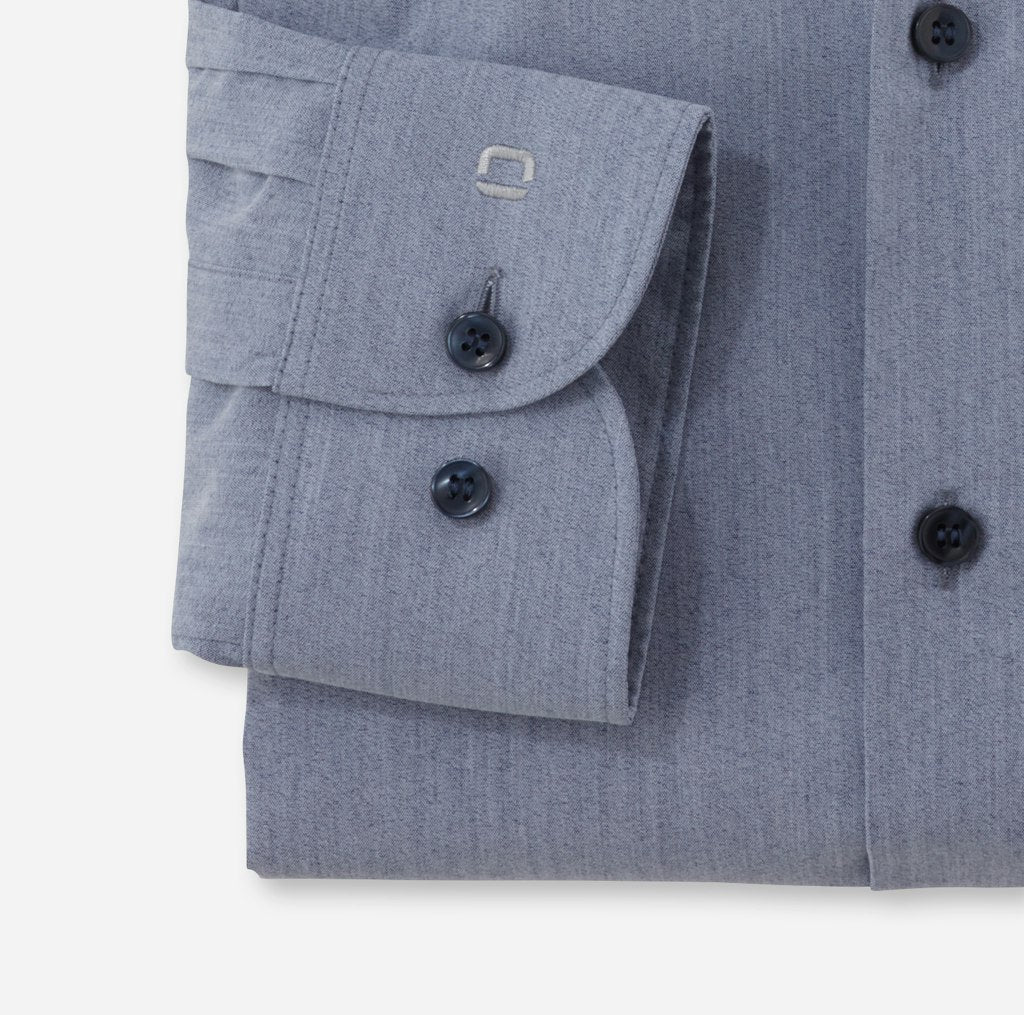 Olymp Herren Hemden lang  Marine