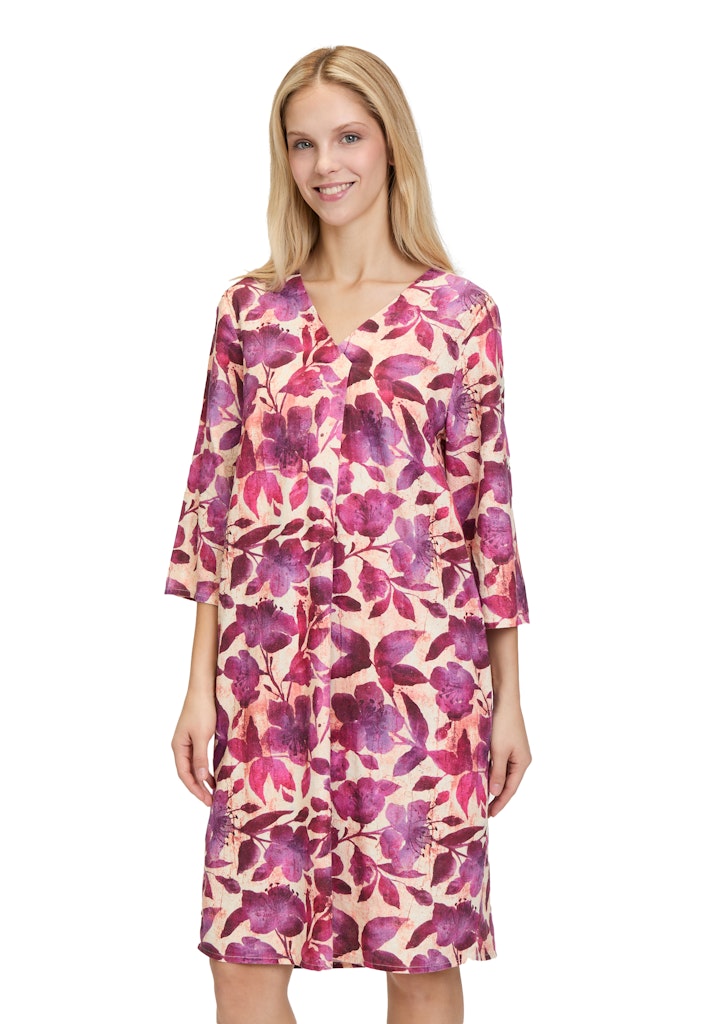 Cartoon Damen Kleider Cream/Dark Pink