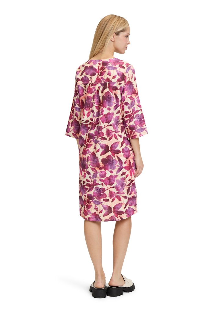 Cartoon Damen Kleider Cream/Dark Pink