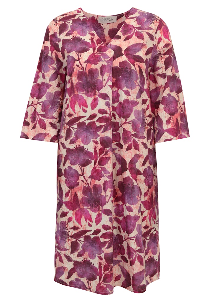 Cartoon Damen Kleider Cream/Dark Pink