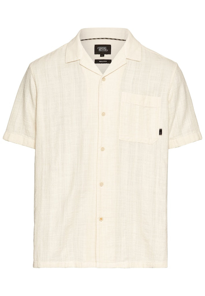 Camel active Herren Hemden kurz  Ecru