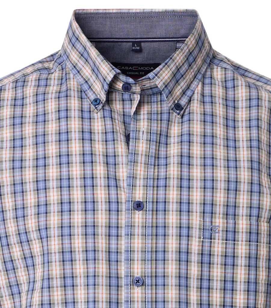 Casa Moda Herren Hemden kurz Blau