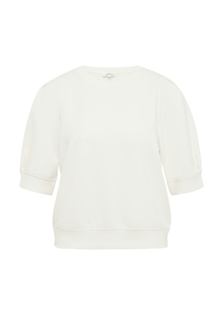 S. Oliver red Damen Sweatshirts White