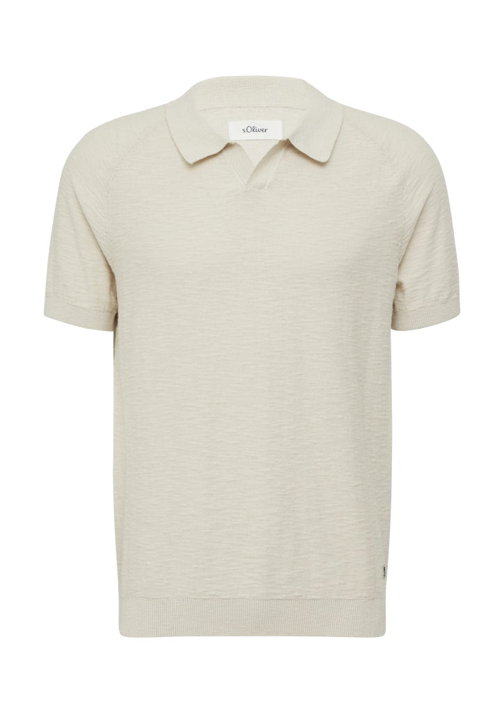 S. Oliver red Herren Pullover White