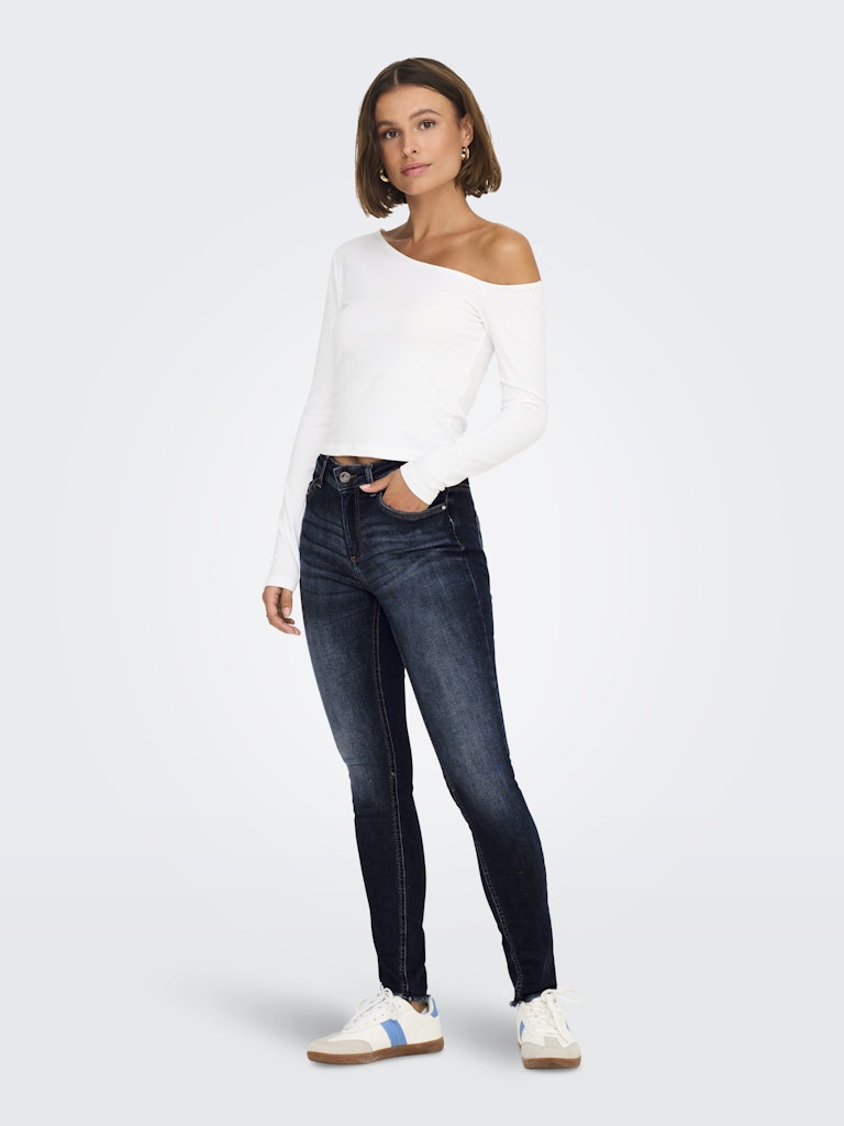 Only Damen Jeans Dark Blue Denim