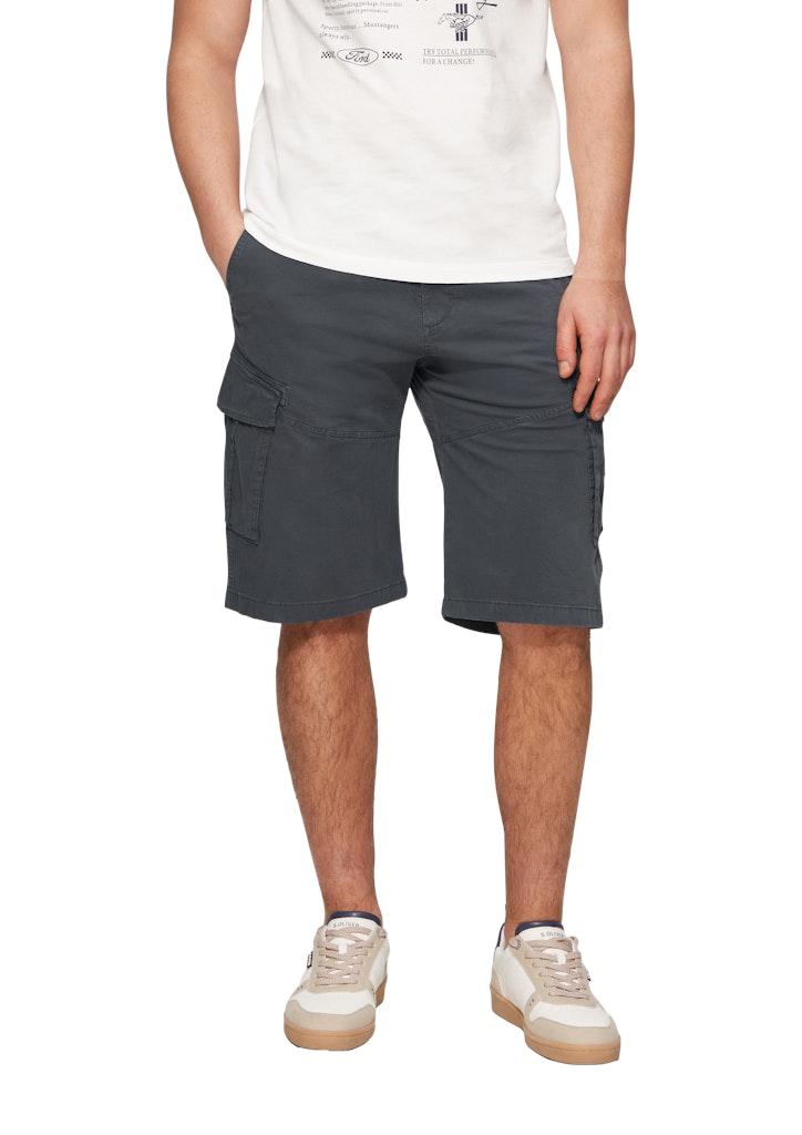S. Oliver red Herren Shorts Grey/Black