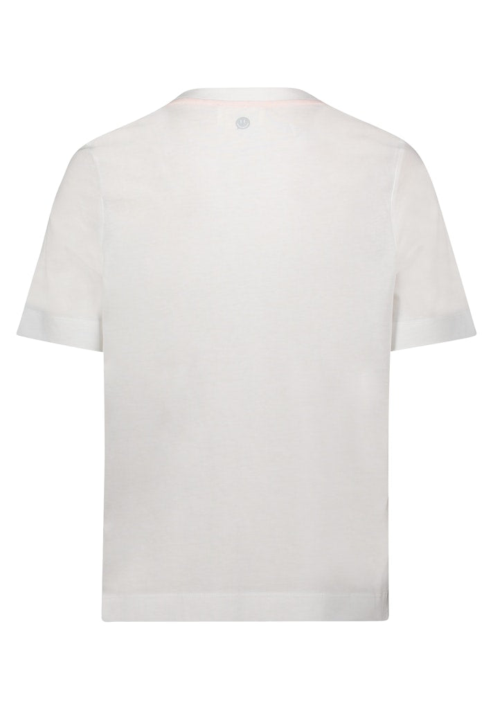 Cartoon Damen T-Shirts Patch Cream/Pin