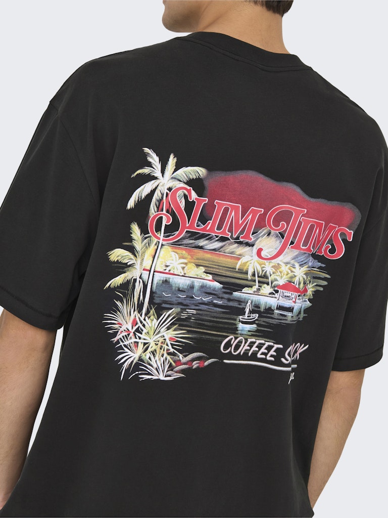 Only & Sons Herren T-Shirts kurz Jet Black/Jet B