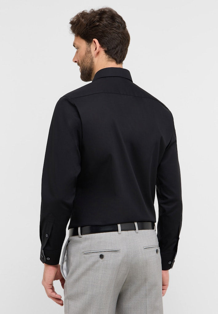 Eterna Herren Hemden lang  Schwarz