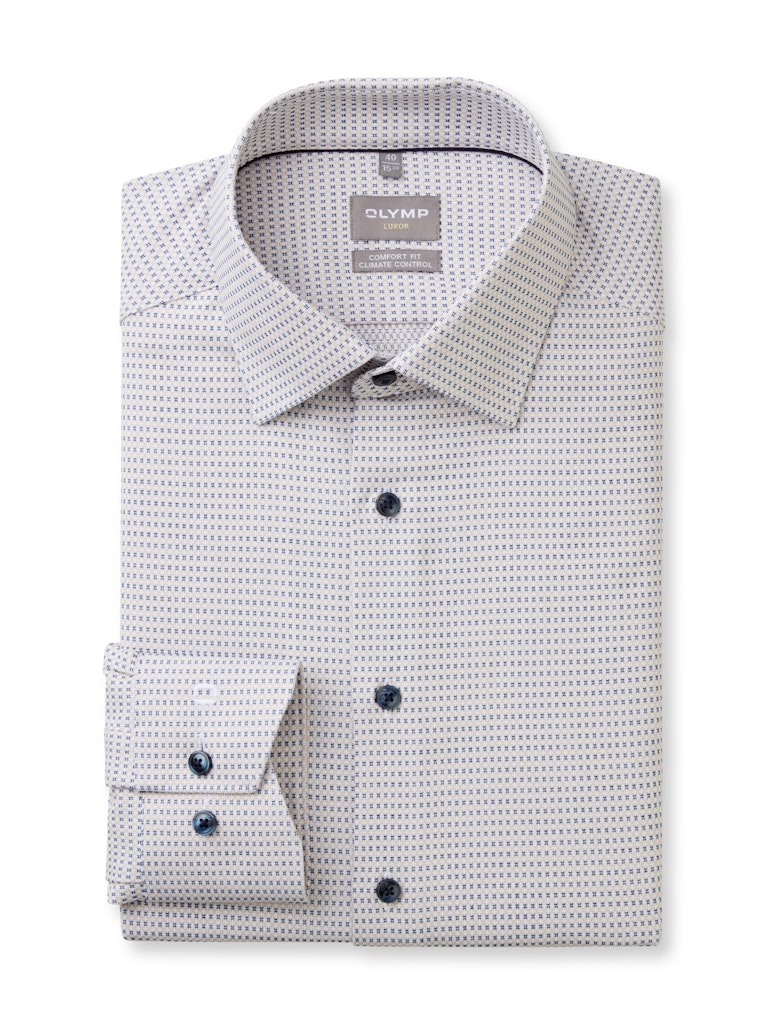 Olymp Herren Hemden lang  Natur