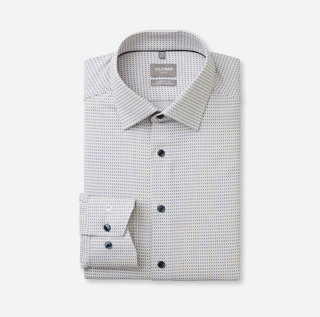 Olymp Herren Hemden lang  Natur