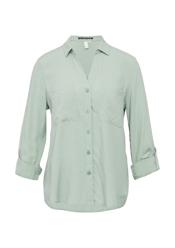 QS by S.Oliver Damen Blusen Green