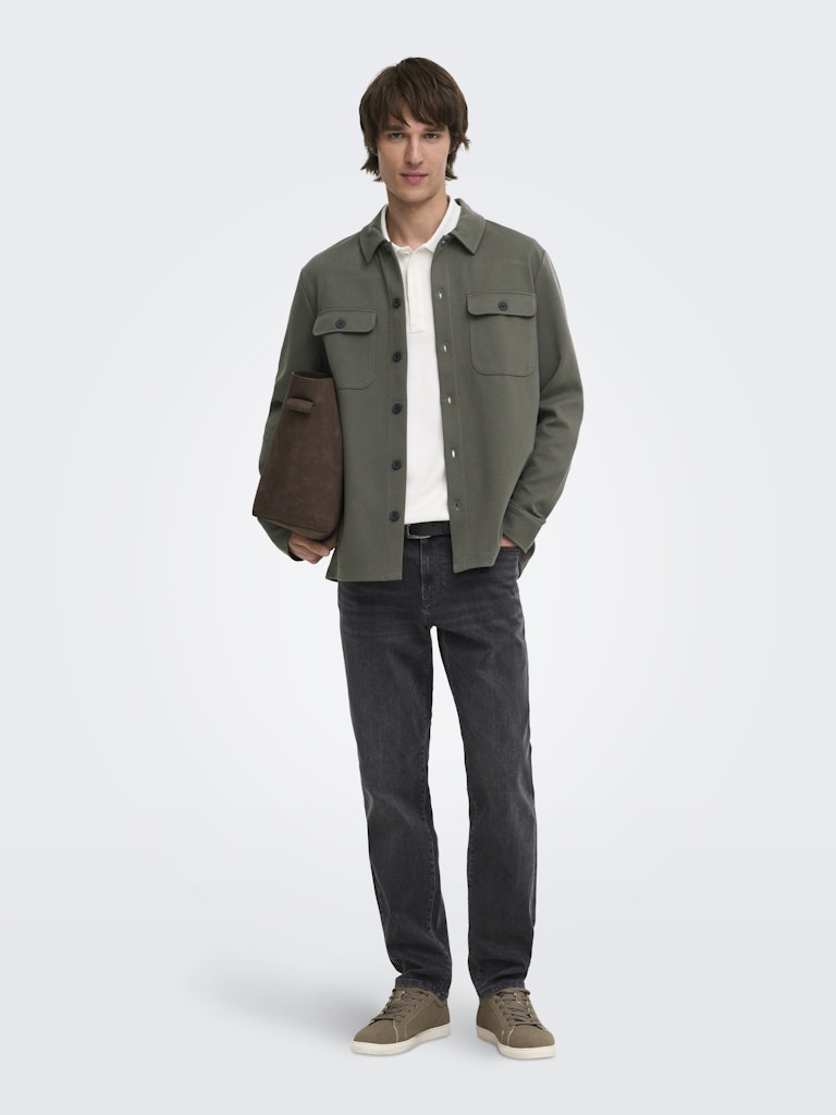 Only & Sons Herren Hemden lang Beluga