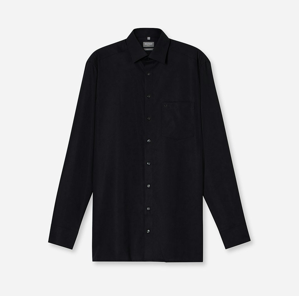 Olymp Herren Hemden lang Schwarz