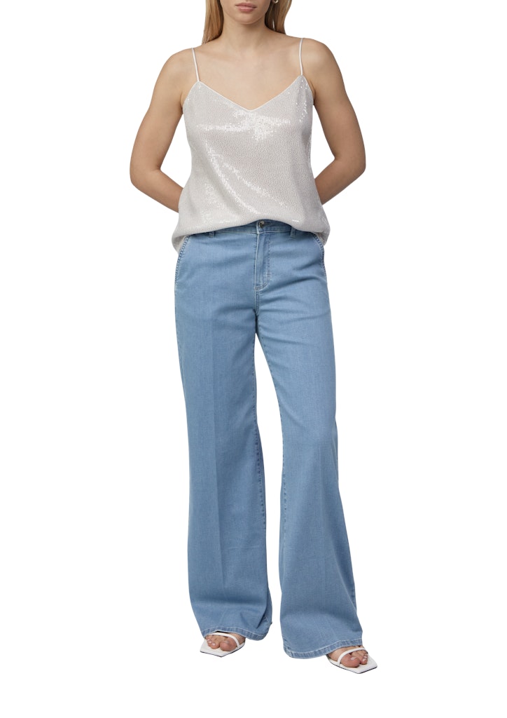 Comma Damen Jeans Blue