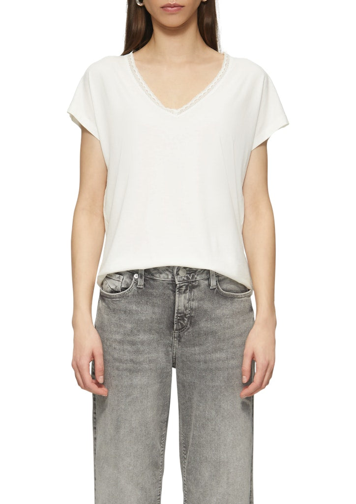 QS by S.Oliver Damen T-Shirts White