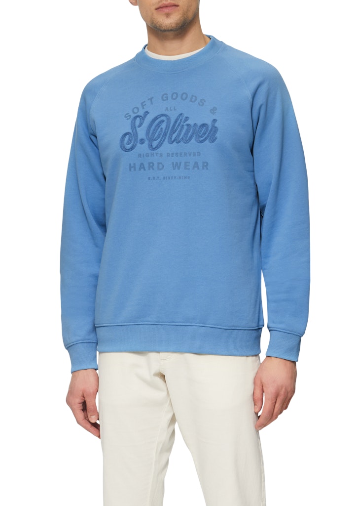S. Oliver red Herren Sweatshirts Blue