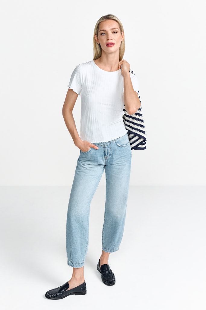 Rich & Royal Damen T-Shirts Pearl White