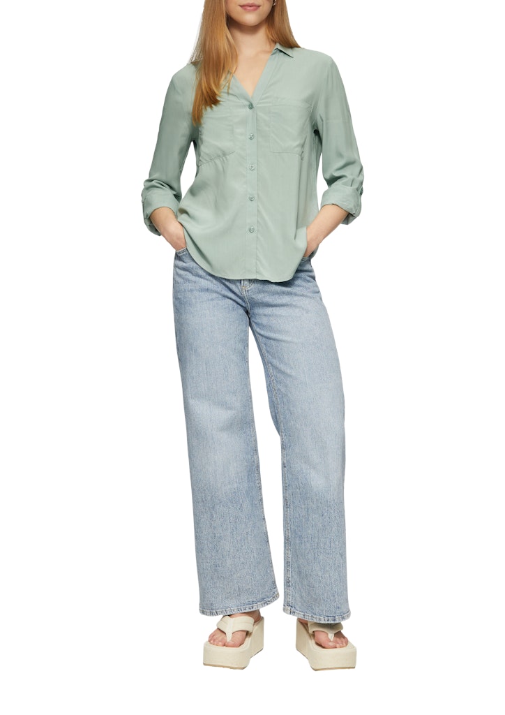 QS by S.Oliver Damen Blusen Green