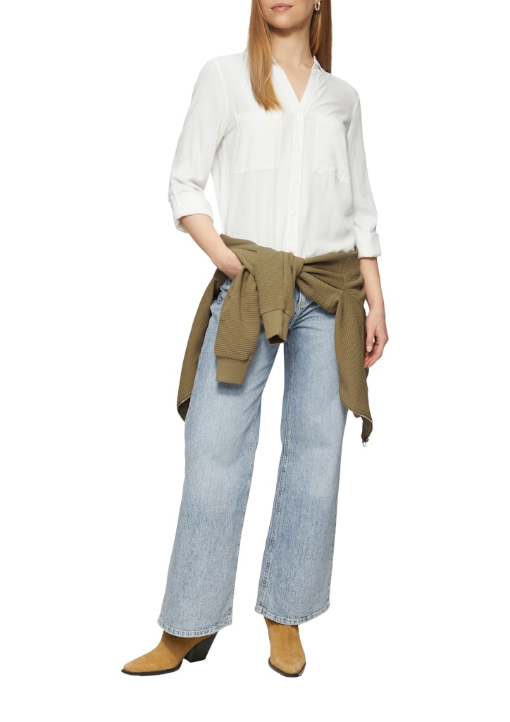 QS by S.Oliver Damen Blusen White