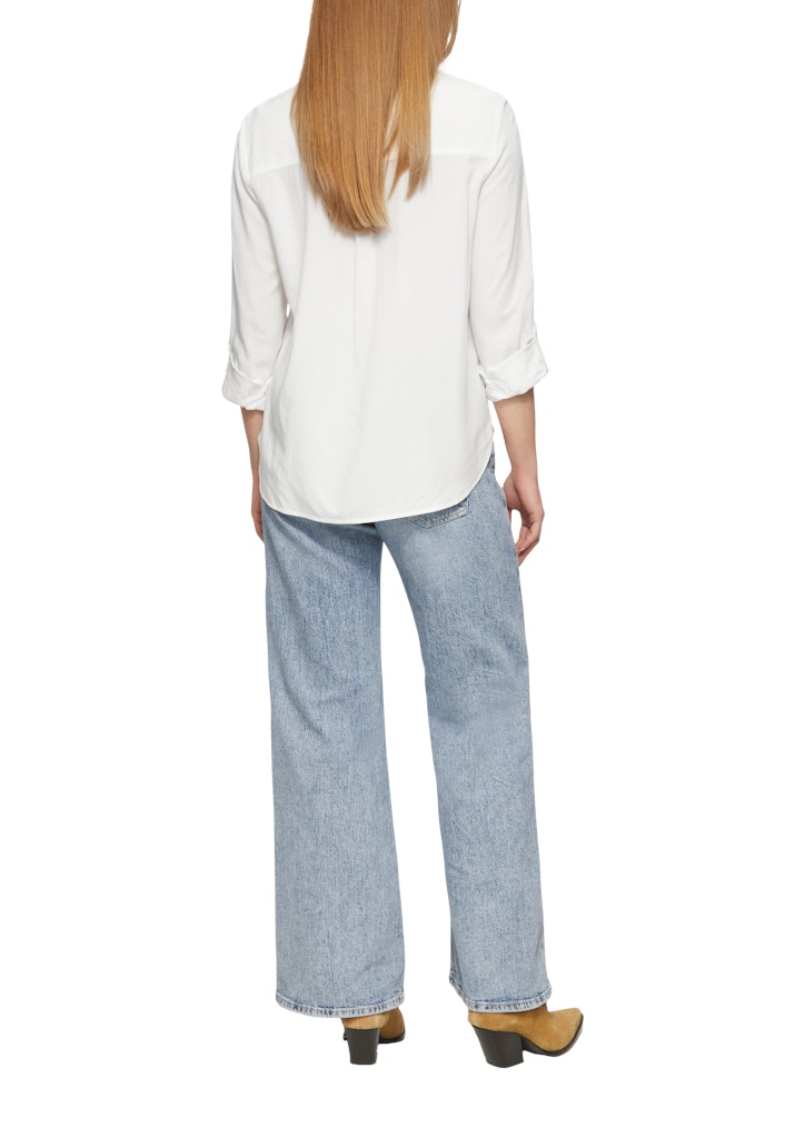 QS by S.Oliver Damen Blusen White