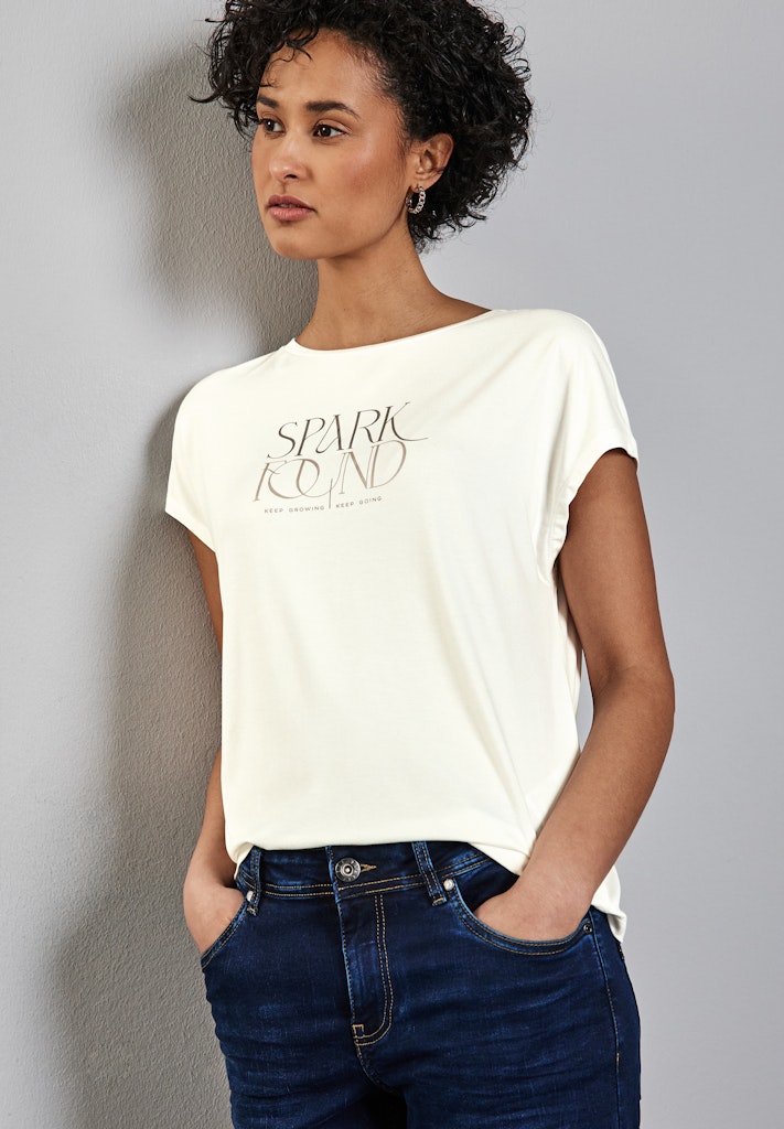 Street One Damen T-Shirts  Off White