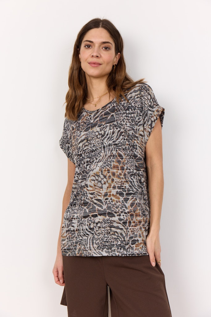 Soya Concept Damen T-Shirts Hot Fudge Combi