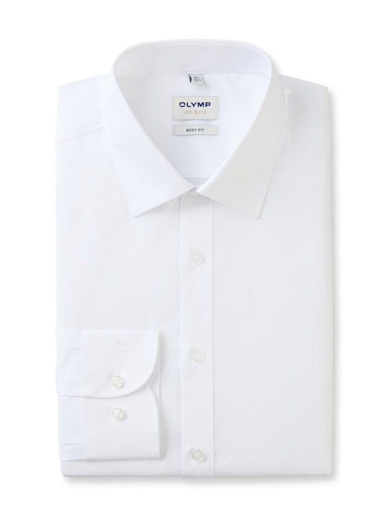 Olymp Herren Hemden lang  Weiss