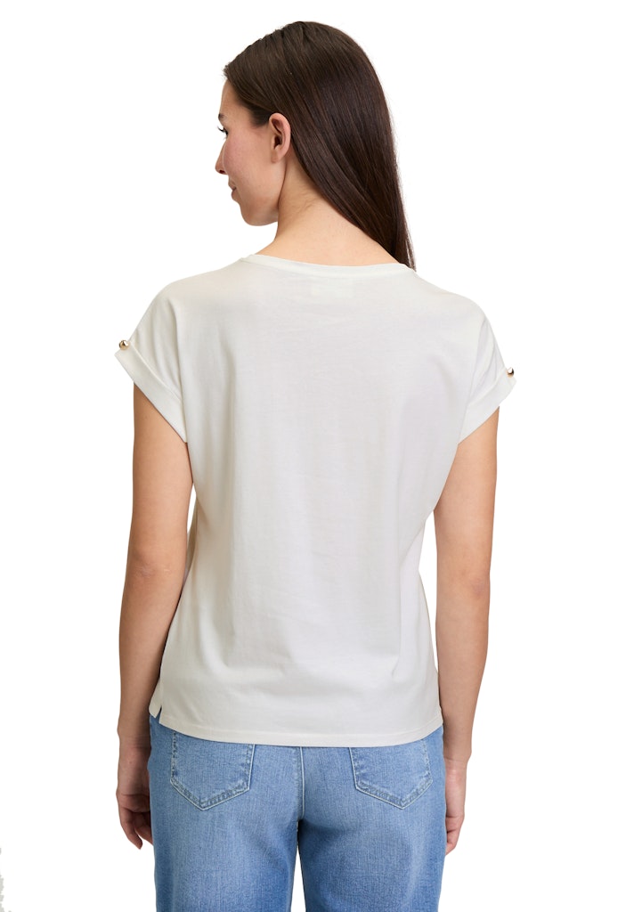 Cartoon Damen T-Shirts Patch Cream/Ros