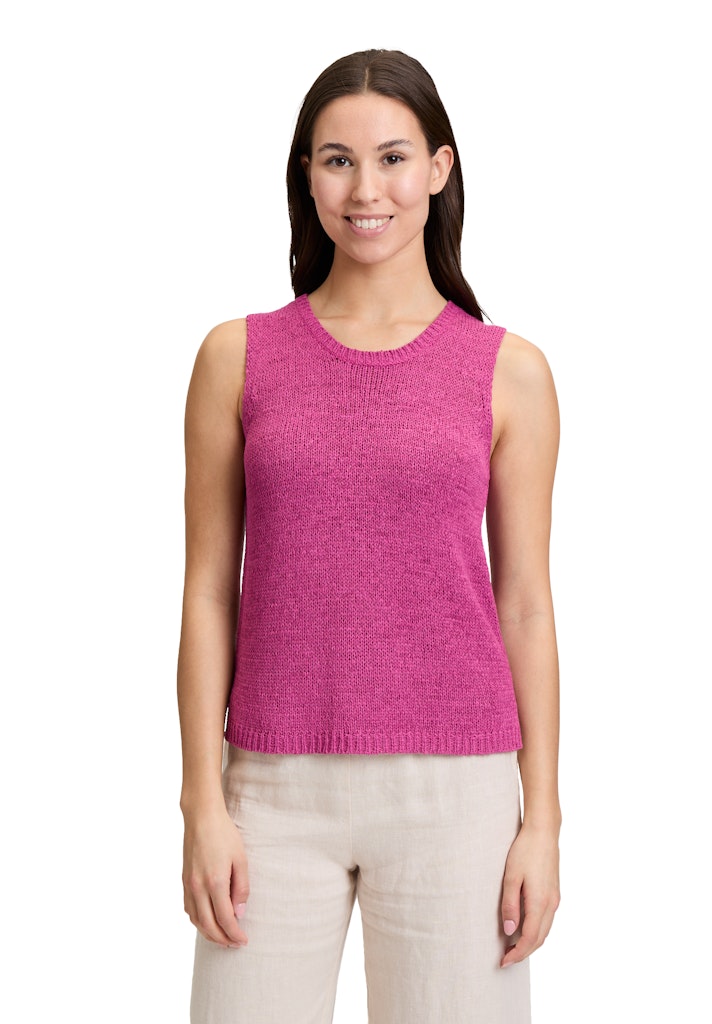 Cartoon Damen Pullover Magenta Haze