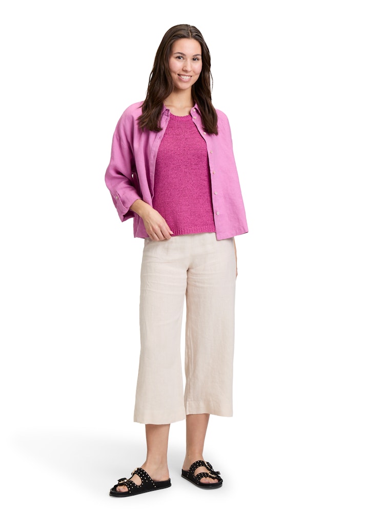 Cartoon Damen Pullover Magenta Haze