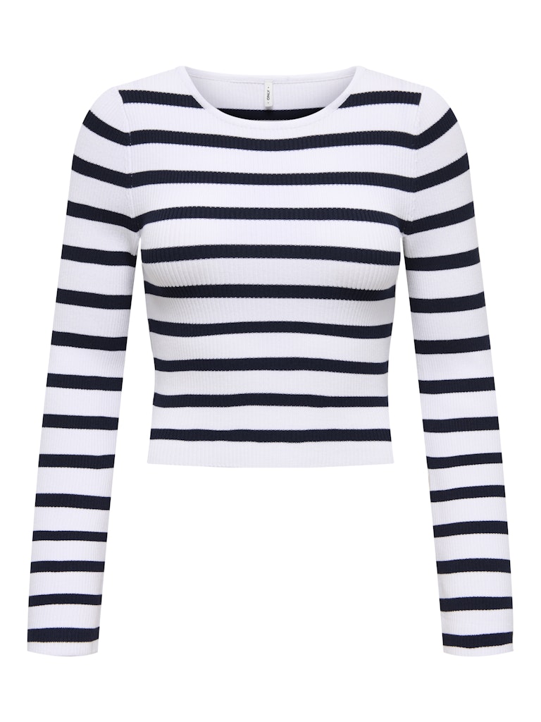 Only Damen Pullover Bright White/Na