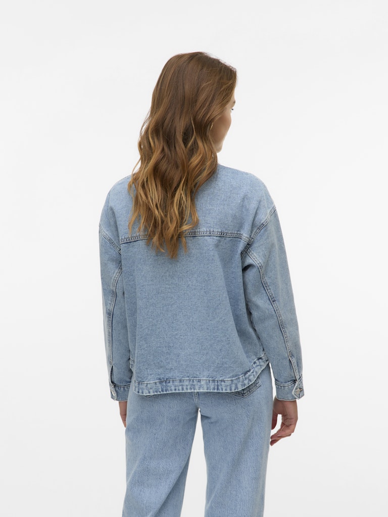 Vero Moda Damen Jeansjacken Light Blue Deni