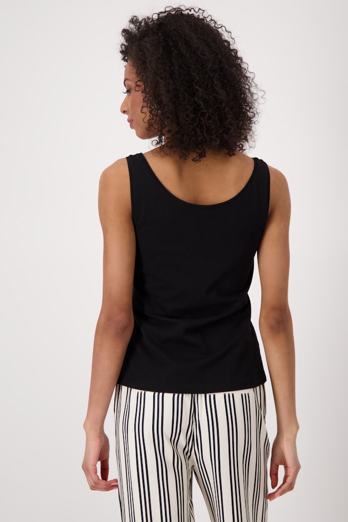 Monari Damen Tops Schwarz