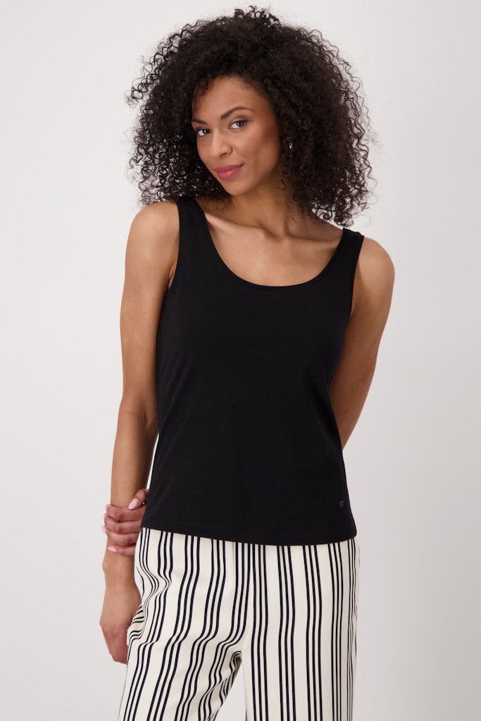 Monari Damen Tops  Schwarz