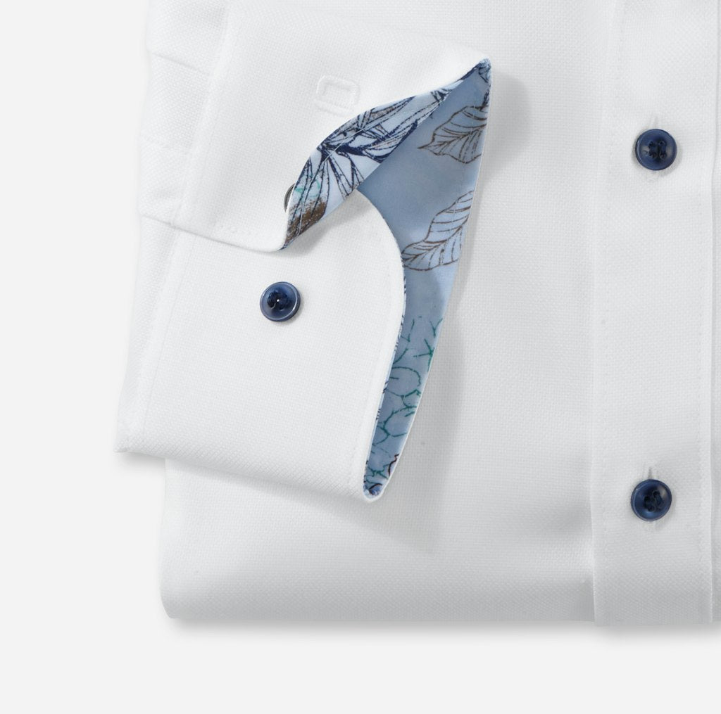 Olymp Herren Hemden lang  Weiss