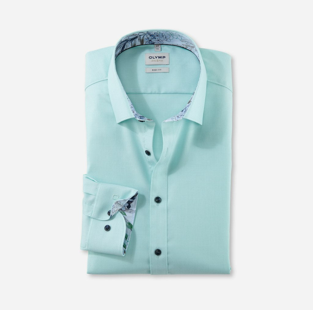 Olymp Herren Hemden lang  Mint