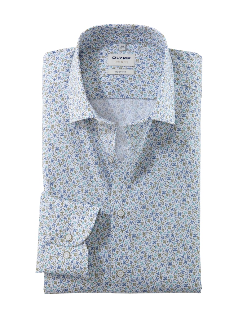 Olymp Herren Hemden lang  Mint