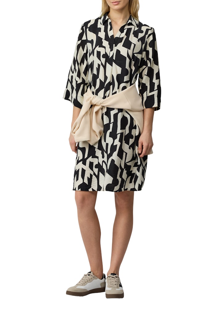 S. Oliver red Damen Kleider Grey/Black