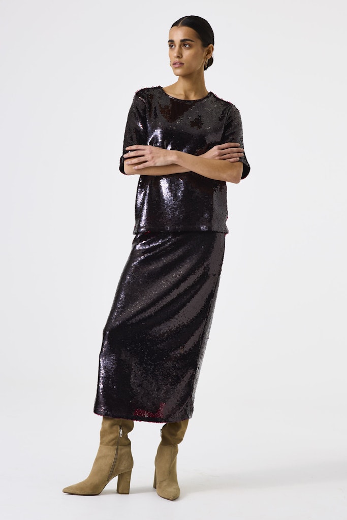 Garcia Damen T-Shirts Scarlet Oak