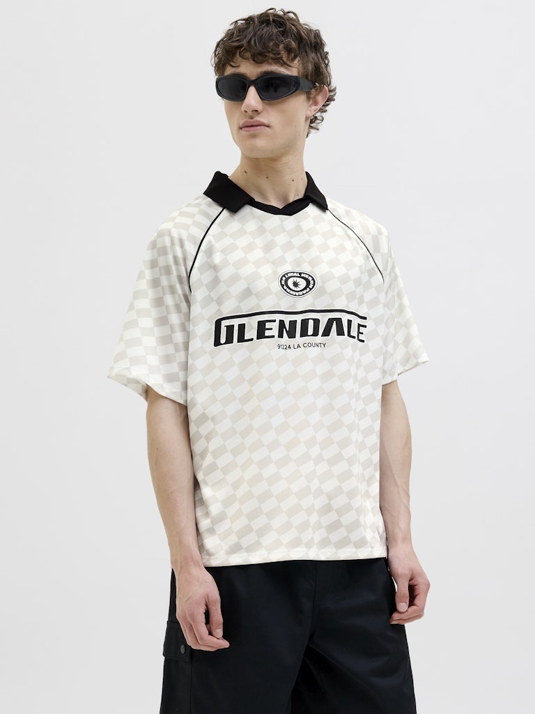 Jack & Jones Herren Polo-Shirts Cloud Dancer/Va