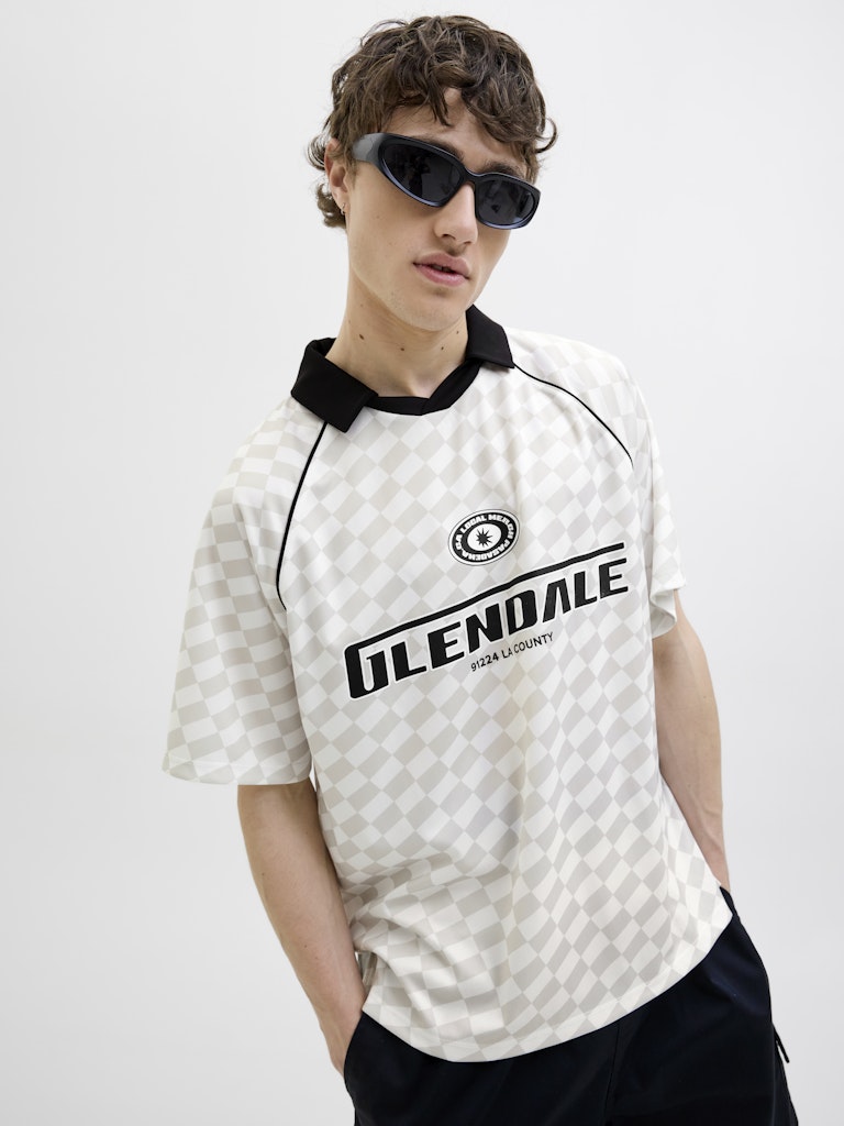 Jack & Jones Herren Polo-Shirts Cloud Dancer/Va