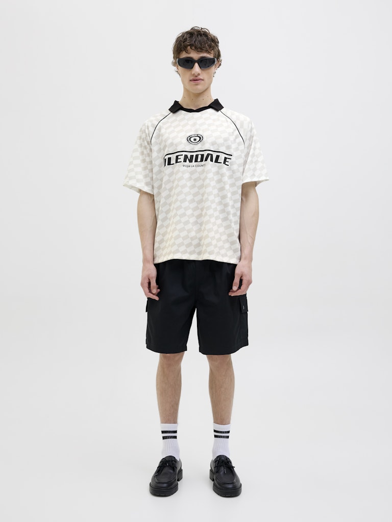 Jack & Jones Herren Polo-Shirts Cloud Dancer/Va