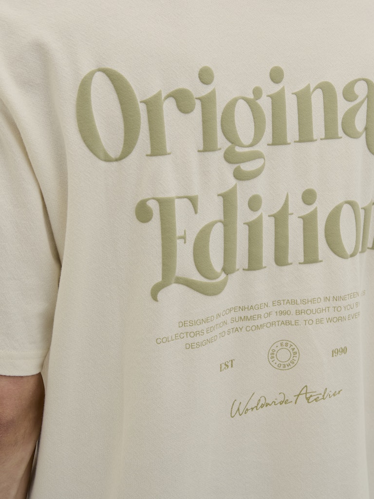 Jack & Jones Herren T-Shirts kurz Antique White