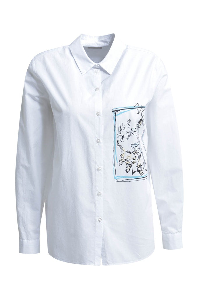 Milano Damen Blusen White Print