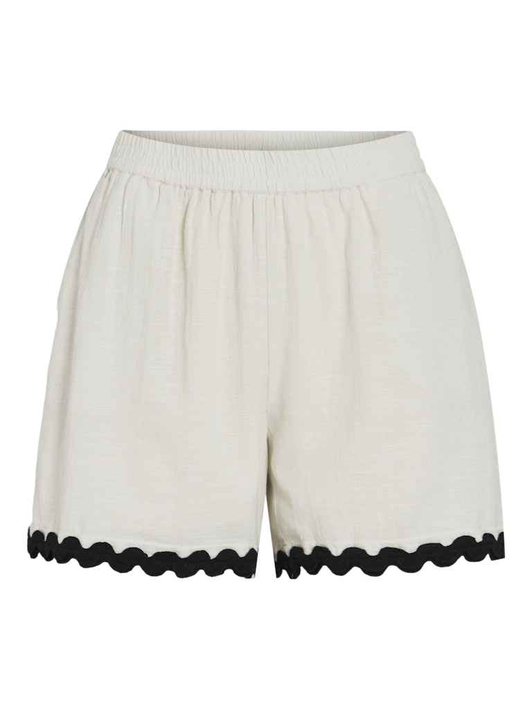 Vila Damen Shorts Birch/Black Bea