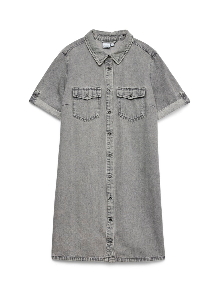 Vero Moda Damen Kleider Medium Grey Den