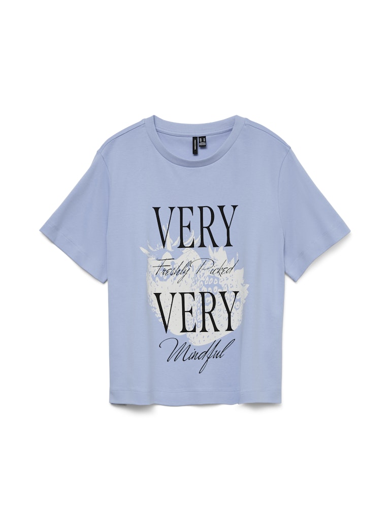 Vero Moda Damen T-Shirts Brunnera Blue/F