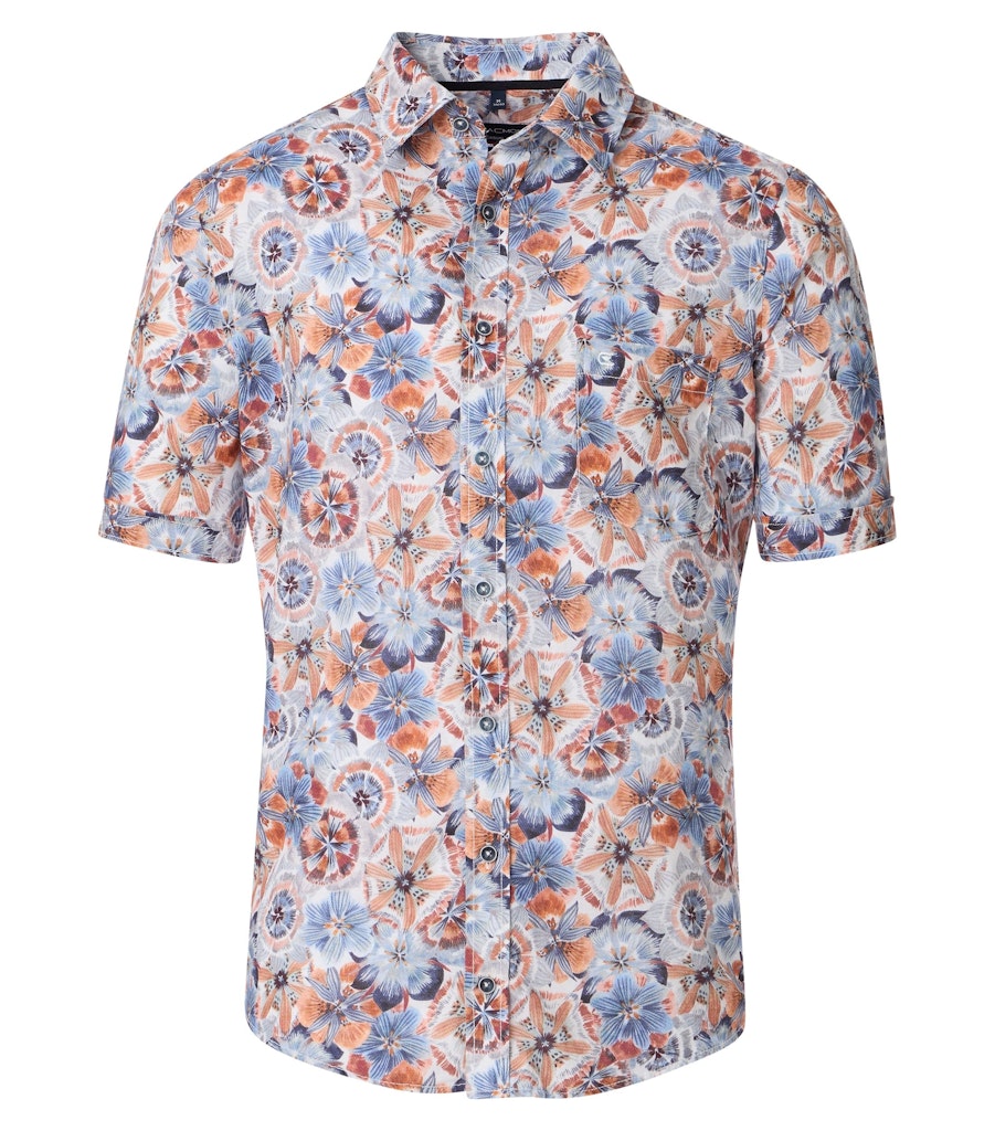 Casa Moda Herren Hemden kurz  Orange